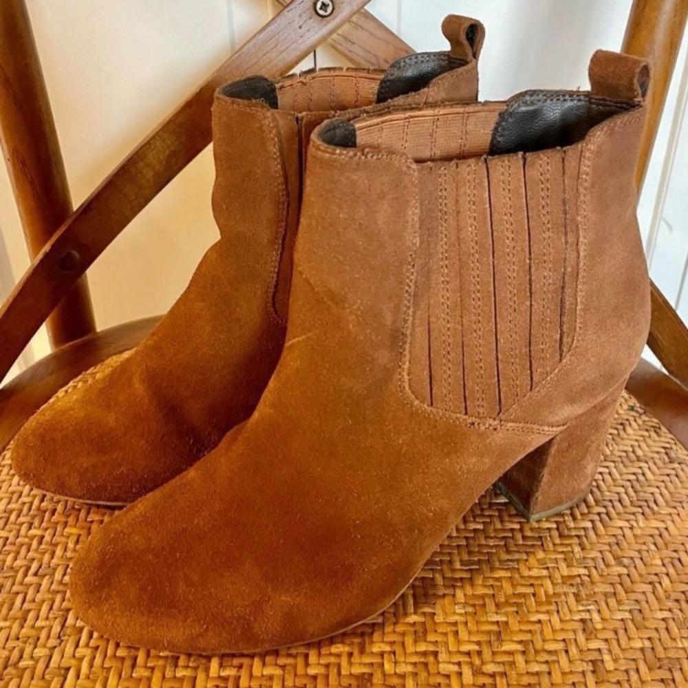 Steve Madden Gusto Suede Ankle Boot In Rust - image 3